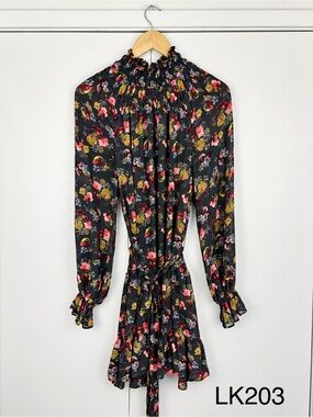 Cinq à Sept Daija Floral Chiffon Mini Dress 8
